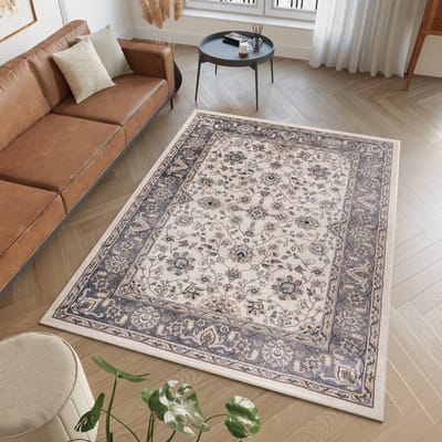 Tapiso Colorado Vloerkleed Beige Woonkamer Oriental Tapijt Maat- 60x100