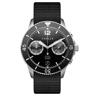 Ryka | Stalen & Zwart Militair Duikershorloge