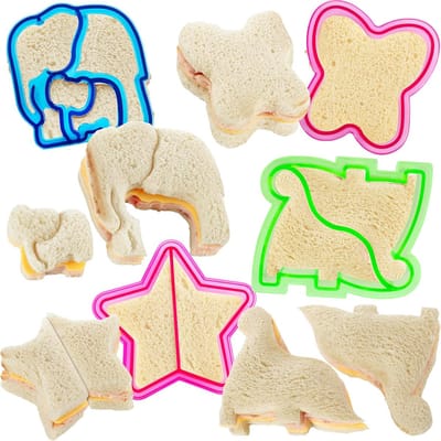 Sandwichsnijders - Broodsnijders - Brood Versieren - Leuke Designs - 4 stuks - Multicolor