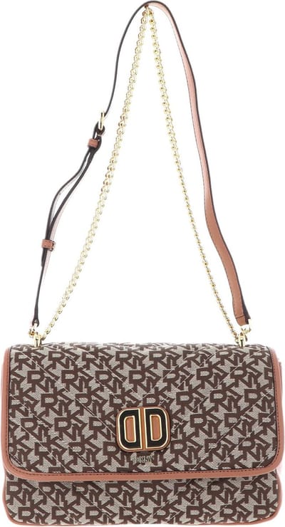 DKNY Schoudertas Delphine Crossbody Bag Chino / Cashew Donkerbruin