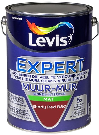 Levis - Expert Muur Binnen Mix - Shady Red B80 - Mengverf - 5 L