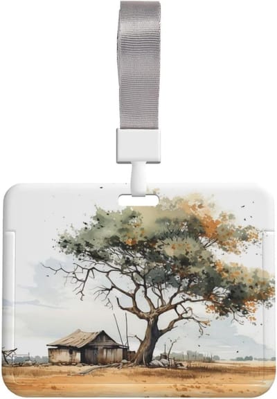 ID-kaarthouder - Naamplaatje badgehouder - Veilig opbergen - Water- en stofdicht - 10 x 8 cm - Transparant