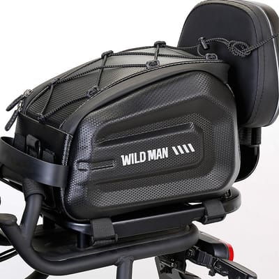 Sacoche de Vélo Design Polyvalent Sacoche pour VTT Sacoche pour Batterie d'Ebike Rangement sur Porte-Bagages Arrière Sacoche de Coffre de Vélo pour Bicyclettes noir
