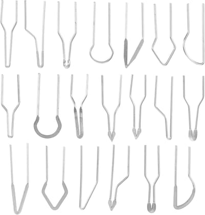 Houtbrandgereedschap Punten - Pyrografie Tips - Ambachten Maken - Verschillende Vormen - 3.5 x 1 cm - Metaal