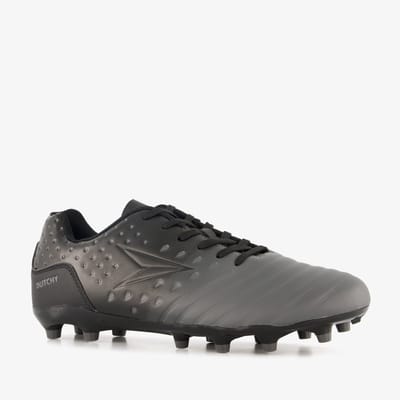 Dutchy FG heren voetbalschoenen zwart grijs - Maat 43 - Uitneembare zool