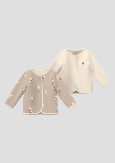 Reversible Sweatshirt Met All-over Print en Effen Voor Baby's s.Oliver