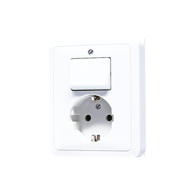 JUNG CD500 Gecombineerde Schakelaar Stopcontact Met Aardcontact - 5576EUWW