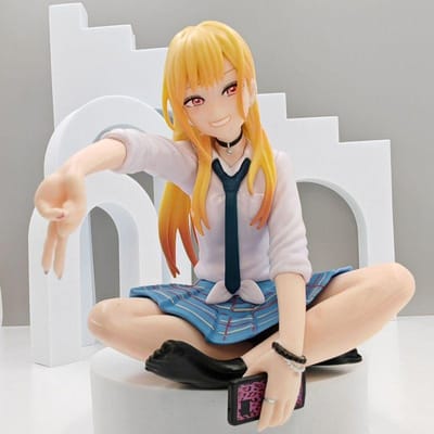 Op Voorraad 11cm My Dress-Up Darling Marin Kitagawa Zittend Model Pvc Figuur Bureau Decoratie Mode Speelgoed Verzamelaarsobject Cadeau gray
