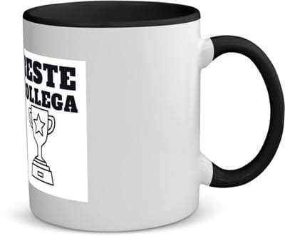 Akyol - beste collega koffiemok - theemok - zwart - Beste collega - teamgenoot - cadeau - 350 ML inhoud