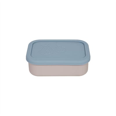 OYOY Yummy Brooddoos/Lunch box met indeling S - Blue/Clay