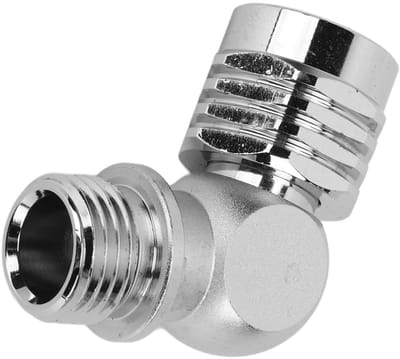 Dailygoods - Scuba Diving Adapter - Draaibare Duikadapter - Lekvrij - Messing Verchroomd - Voor Duikers - 90 110 Graden