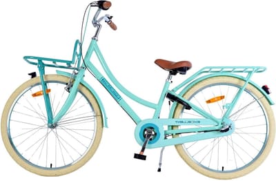 Kinderfiets Meisjes - Jongensfiets - Veilig Fietsen - 3 Versnellingen - 24 inch - Groen