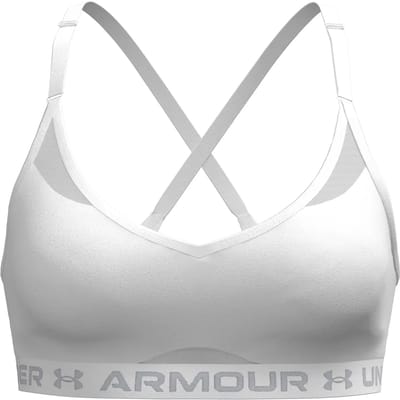 Under Armour Crossback Sportbeha Met Lage Impact Wit S Vrouw