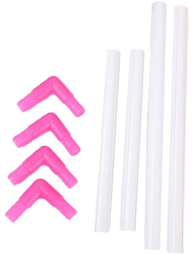 KONTONTY Frame Stand 8 Klemmen Pvc Borduurraam 25x35cm Voor Eenvoudig Gebruik En Opslag Willekeurige Kleur