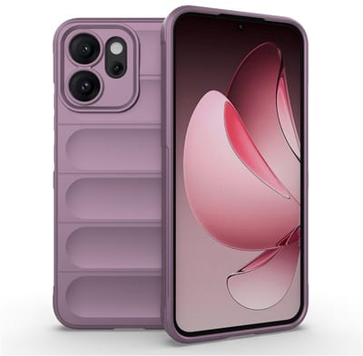 Coverup Hoesje - Geschikt voor OPPO Reno14 F / FS Hoesje - Coverup Hands-On Rugged Back Cover - Paars