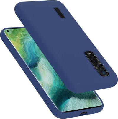 Cadorabo Hoesje geschikt voor Oppo FIND X2 PRO in LIQUID BLAUW - Beschermhoes gemaakt van flexibel TPU silicone Case Cover
