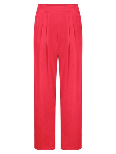 Wide Fit-broek Van Peter Hahn rood