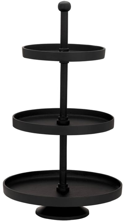 Etagere - Babirik - 3- laags - Zwart - 29,5x51cm - Diameter: 29.50cm - VI Online Products