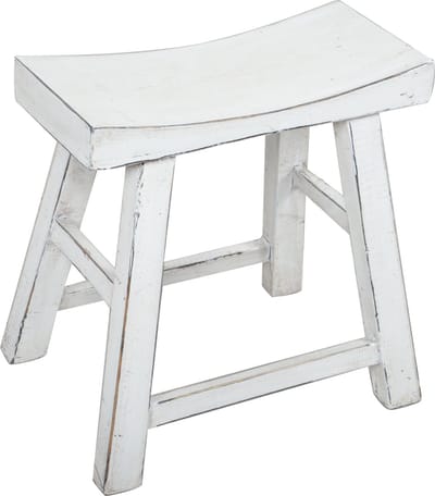 Fine Asianliving Chinese Kruk Wit High Gloss B46xD22xH47cm Chinese Meubels Oosterse Kast