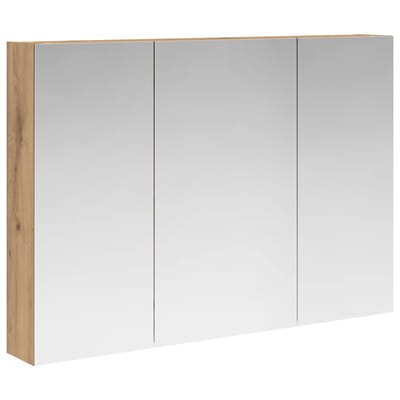 vidaXL - Badkamerspiegelkast - Artisanaal - eiken - 100 - x - 14,5 - x - 70 - cm