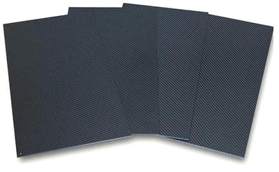 Koolstofvezel Plaat - Composiet Paneel - Doe-het-zelf Projecten - Lichtgewicht Materiaal - 200x250 mm - Zwart
