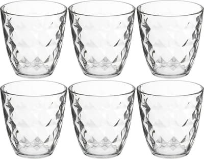 Secret de Gourmet water/sap glazen Fabi - 6x stuks - 250 ml - glas - Drinkglazen - Waterglazen