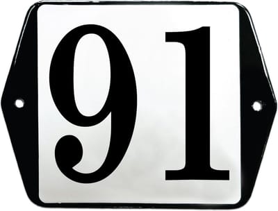 Emaille huisummer model oor - 91
