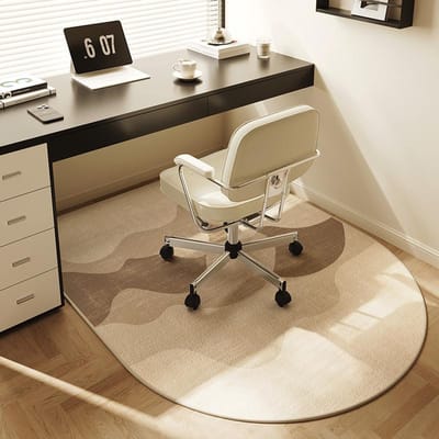 Moderne Eenvoudige Gebogen Tapijt Vlekbestendig En Waterdicht Slaapkamer Computerstoel Mat Studiekamer Mat Woondecoratie 60x90cm 24x36inch