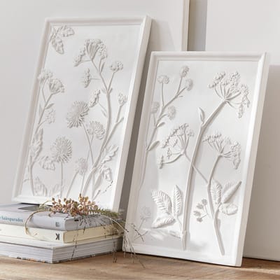 LOBERON Afbeelding set van 2 Carrefour wit