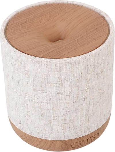 Luchtbevochtiger - met Stoffen Hoes en Nachtlampje - Ultrasone Aromadiffuser - Luchtbevochtiger met Verlichting - Kamerdecoratie - Kleine Luchtbevochtiger - 200 ml