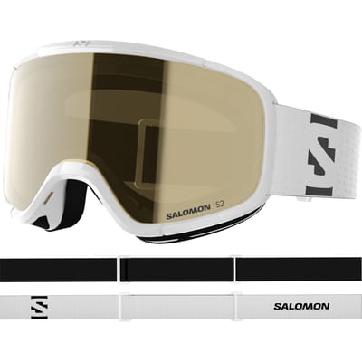 Salomon Lumi Access Kinderskibril Wit Goud S2