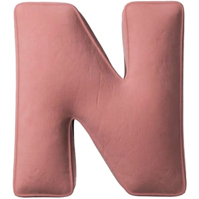 Kussen letter n Yellow Tipi Posh Velvet