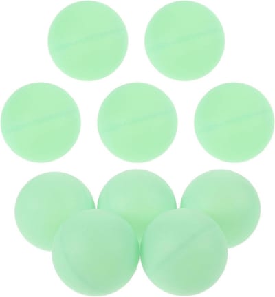 Tafeltennisballen Set - Kleine Plastic Ballen - Avondactiviteiten Buiten - Lichtgevend Ontwerp - 10 Stuks - Wit