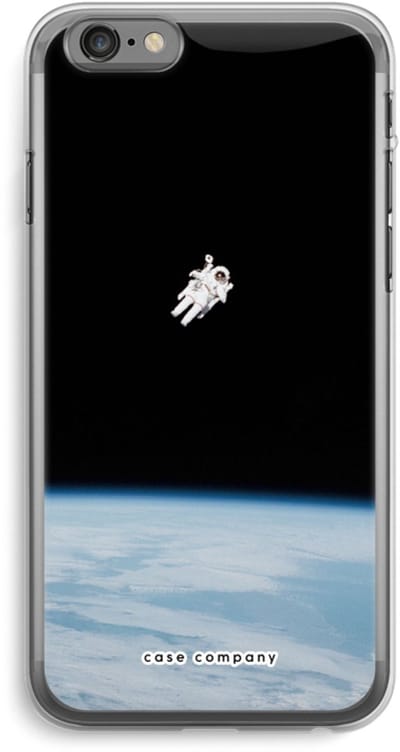 Case Company® - Hoesje geschikt voor iPhone 6 PLUS / 6S PLUS hoesje - Alone in Space - Soft Cover Telefoonhoesje - Bescherming aan alle Kanten en Schermrand