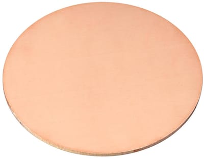Koperen Plaat - Metaal Rond - Handwerk Elektra - Zuiver T2 Materiaal - 85mm Diameter 2mm