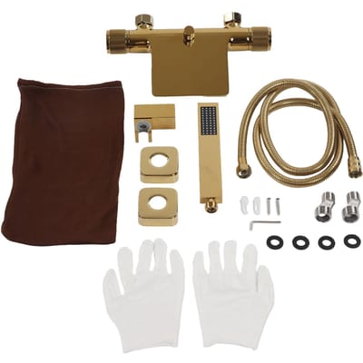 Robinet Cascade Baignoire Salle de Bain Douchette Douchette Bassin de Toilette Cascade Robinet de Douche Baignoire brown