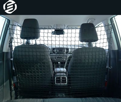 Equivera Hondenrek Auto - Hondennet Auto - Hondenrek Auto Universeel - Hondenrek Auto Kofferbak - Hondenrek Auto Achterbank - Hondennet Achterbank - Hondennet - Dierennet - Hond Veilig Onderweg!