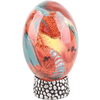 Saurs Draak Eieren Gloeiende Hars Lava Saurs Ei Huis Ornamenten Collecties en Cadeaus voor Vrienden beige