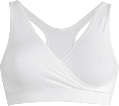 Medela Keep Cool Sleep bh - Naadloze slaapbh - Zwangerschapsbh - Voedingsbh met 2 ademende zones - Soft Touchmateriaal - Wit - Maat S