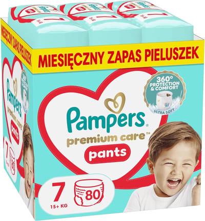 Luierbroekjes - Baby broekjes Pants luiers - Comfortabel verschonen - Lekvrije bescherming - Maat 7 80 stuks - Wit