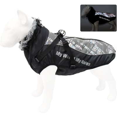 Madden Winter XL-6XL Grote Hondenkleding Waterdicht Grote Hondenjas Vest met Hoge Kraag Warme Huisdier Hond Jas Kleding XXL