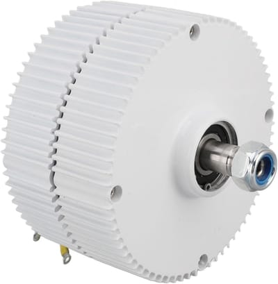Dynamo Generator - Wisselstroom Dynamo - Windenergie Opwekken - Hoge Efficiëntie - 24V Uitvoer - Aluminiumkleur