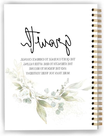 Spiral Notebook - Schrijfvellen - Notities Maken - Dubbelzijdig Bedrukt - 5.5x8.3 Inch - Wit