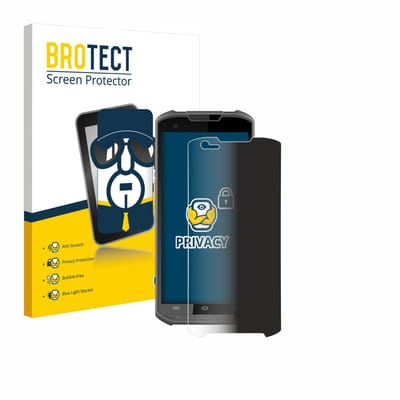BROTECT - privacy screenprotector voor Newland MT93 - Folie Beschermfolie Blauwlichtfilter