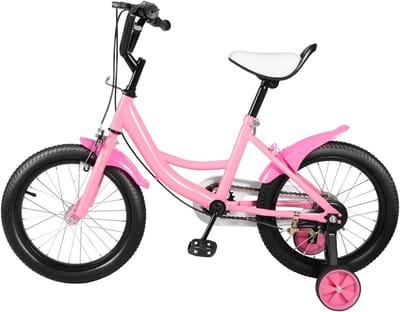 16 inch Kinderfiets met Zijwieltjes - In Hoogte Verstelbaar voor Jongens en Meisjes