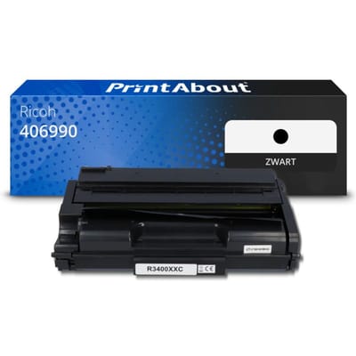 PrintAbout huismerk Toner 406990 (SP 3500XE) Zwart Geschikt voor Ricoh