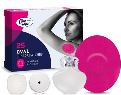CureTape Patches - Sensor Pleisters - Roze - Pleisters voor Freestyle Libre, Dexcom en Medtronic Guardian sensoren - 25 Stuk(s)
