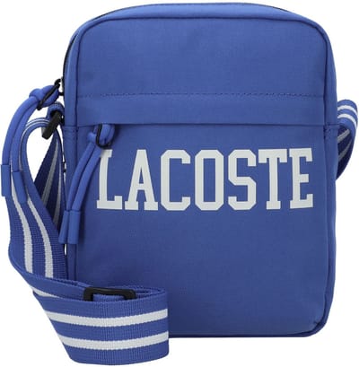 LACOSTE Schoudertas Neocroc Seasonal Vertical Camera Bag Print College Ladique Blauw