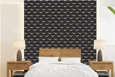 Behang - Fotobehang Jongens - Patroon - Dinosaurussen - Breedte 220 cm x hoogte 240 cm