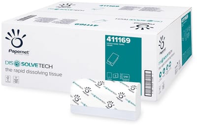 V-gevouwen Papieren Handdoekjes - 2-laags, Pure Cellulose, Golfstructuur - Grootverpakking 3150 Stuks